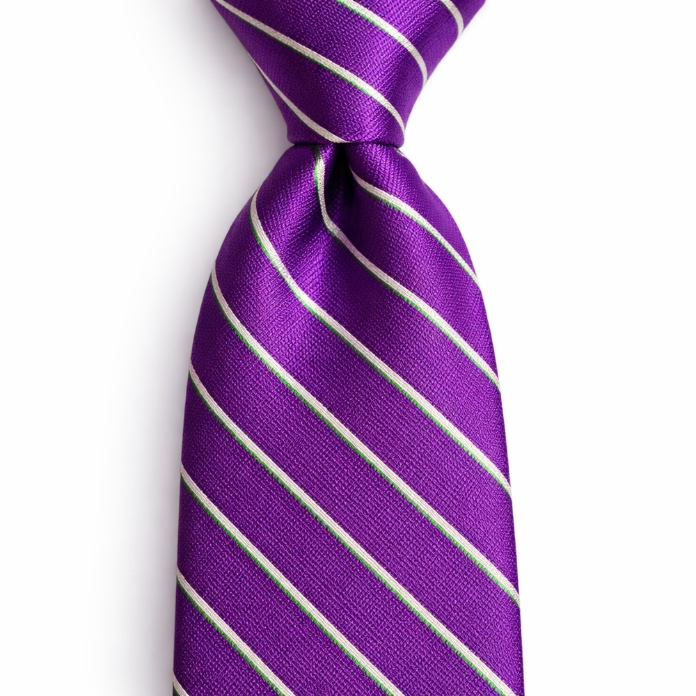 Vintage Polo by Ralph Silk Lauren Diagonal Striped Tie